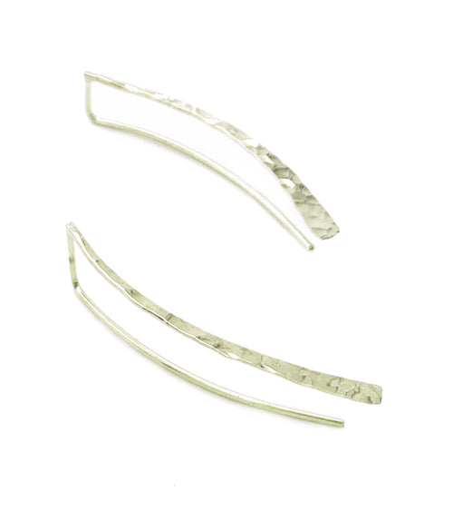 Curvy Threader Drop Earrings in 14K Gold Fill or Sterling Silver