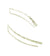 Curvy Threader Drop Earrings in 14K Gold Fill or Sterling Silver