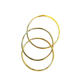 Three Strand Interlock Fidget Ring 14K Gold