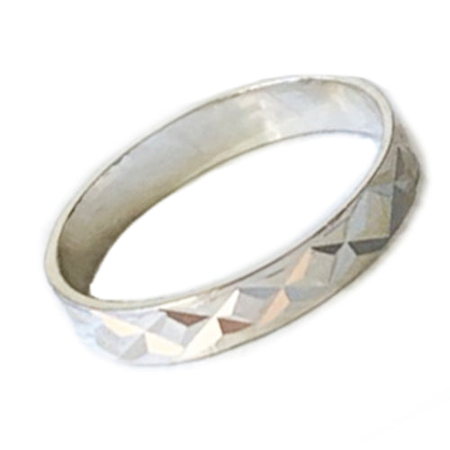 Tri-Cut Sterling Toe Ring