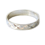 Tri-Cut Sterling Toe Ring